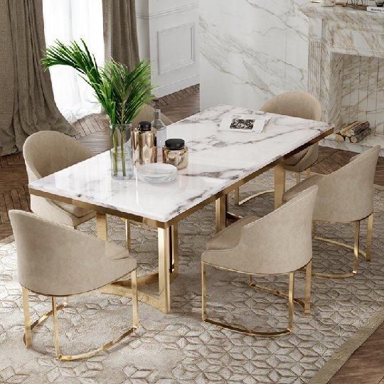 Giá bàn mặt đá chân sắt N60519