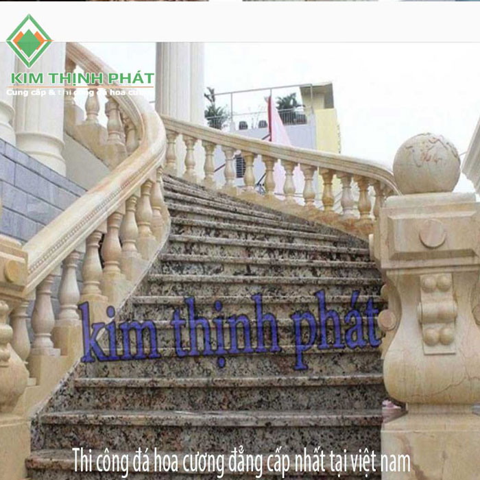 Cầu thang lát đá hoa cương đẹp2