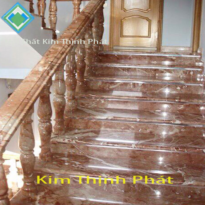Cầu thang ốp đá marble3