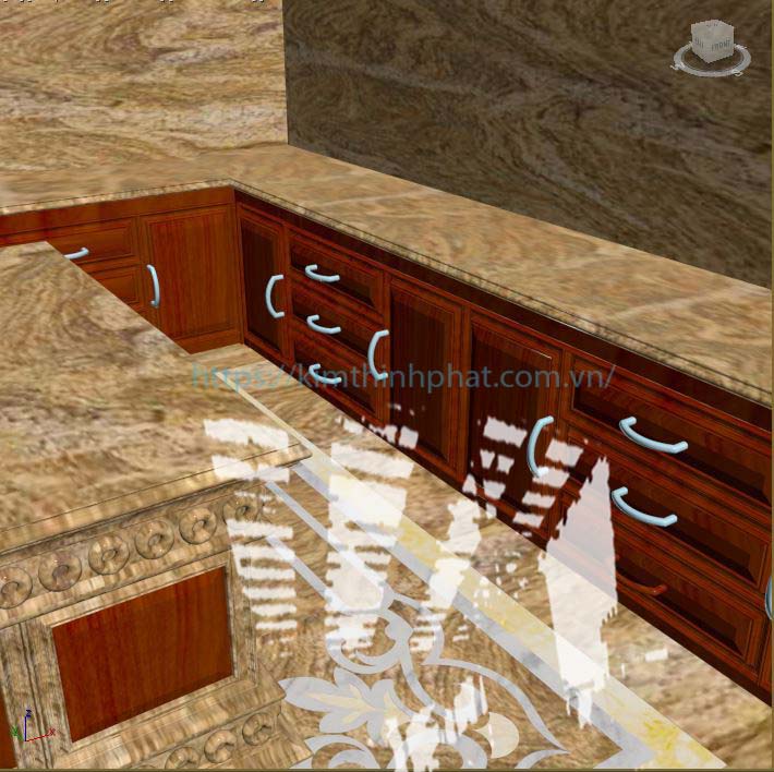Đá hoa cương bếp giá rẻ