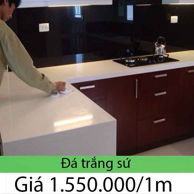 Mặt bàn bếp đá trắng sứ siêu bền12