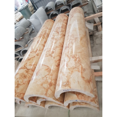 Cột tròn đá khối vàng bảng giá kho đá