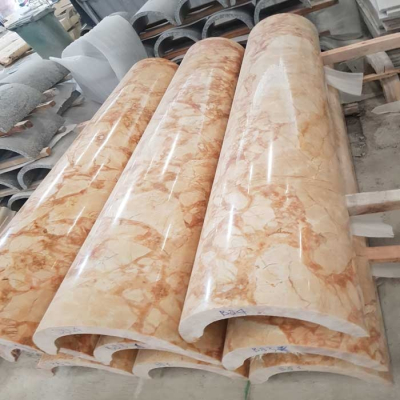 Trụ cột tròn ốp đá hoa cương
